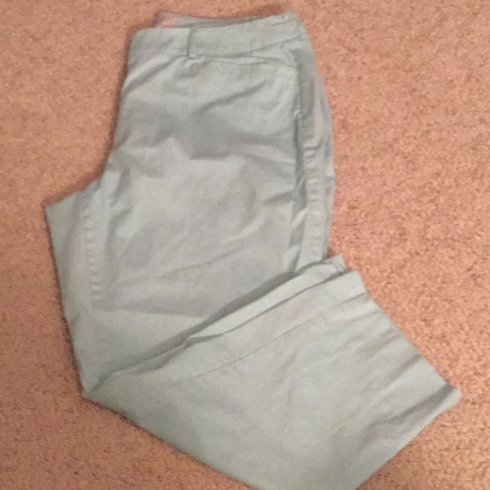 Mint green ankle pants/crops 16W